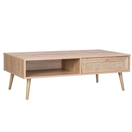 Τραπέζι Σαλονιού Colm Rattan HM9224 110x59x39,5cm Natural