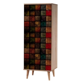 Παπουτσοθήκη - Ντουλάπι ΗΜ8954.01 50x38x135cm Multi Μελαμίνη