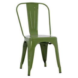 Καρέκλα Melita HM8641.13 43x50x82cm Olive Μέταλλο