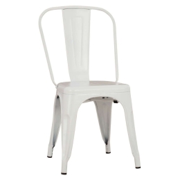 Καρέκλα Melita HM8641.21 43x50x82cm White Μέταλλο