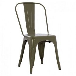 Καρέκλα Melita HM8641.03 43x50x82cm Dark Green Μέταλλο