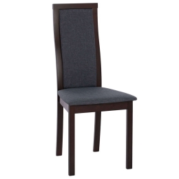 Καρέκλα HM9257.01 45x55x100cm Walnut-Grey Ξύλο,Ύφασμα