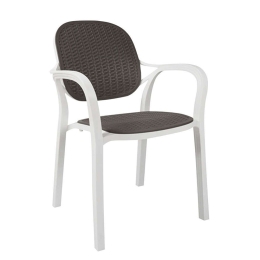 Πολυθρόνα HM5820.03 57x57x83cm White-Anthracite