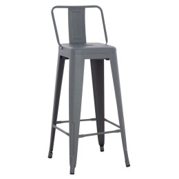 Σκαμπό Melita HM8643.10 43x43x100cm Grey Μέταλλο