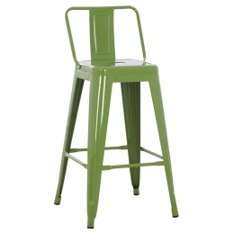 Σκαμπό Melita HM8574.13 42x42x98cm Green Μέταλλο