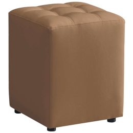 Σκαμπό Cube 40.0124 35x35x42cm Cappuccino Zita Plus