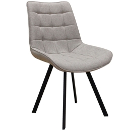 Καρέκλα Mira (Σετ 4τμχ) 11.1579.S 51x59x86cm Beige Μέταλλο,Ύφασμα