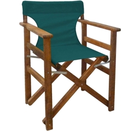 Πολυθρόνα Σκηνοθέτη Torino 63.0139 59x51x85cm Walnut-Green
