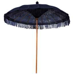 Ομπρέλα Μακραμέ Μπαλινεζική HM6035.03 Φ200x250cm Teak Black