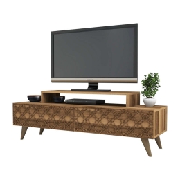 Έπιπλο Τηλεόρασης HM9510.01 140x41,8x48,8cm Walnut Μελαμίνη