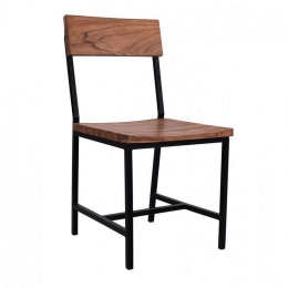 Καρέκλα HM8179.11 45,5x43,5x85,5cm Ξύλο Ακακίας Natural Μέταλλο,Ξύλο