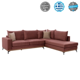 Καναπές Δεξιά Γωνία Mesina HM3253.02R 290x240x94cm Αλέκιαστο Ύφασμα Rotten Apple Ύφασμα