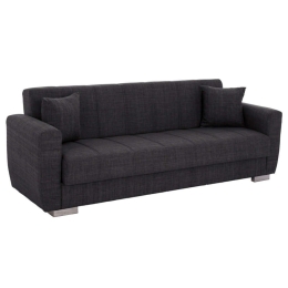 Καναπές Κρεβάτι Τριθέσιος Polya HM3240.03 215x80x77cm Grey Ύφασμα