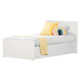 Κρεβάτι Adler HM2433.03 Για Μονό Στρώμα 90x200cm White Μονό Μελαμίνη
