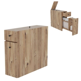 Ντουλάπι Μπάνιου HM9424.03 19x60x55cm Natural Μελαμίνη