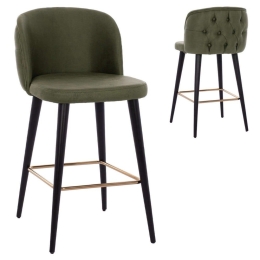 Σκαμπώ Marcello HM9280.13 Επαγγελματικό 50x49,5x101,5cm Nubuck Green Μέταλλο,Ύφασμα,Ξύλο