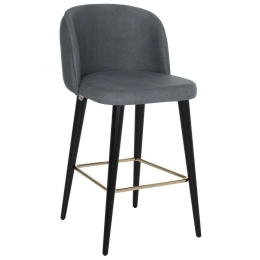 Σκαμπώ Επαγγελματικό Marcello HM9280.20 50x58x100cm Nubuck Grey Ξύλο,Ύφασμα