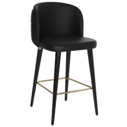 Σκαμπώ Επαγγελματικό Marcello HM9280.41 50x58x100cm Black Ξύλο,Τεχνόδερμα