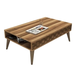 Τραπέζι Σαλονιού HM9499.01 105x60x36,6cm Walnut Μελαμίνη