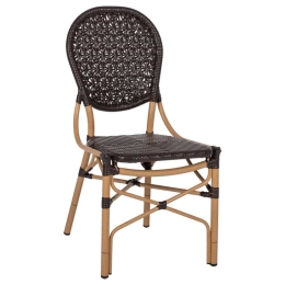Καρέκλα Bamboo Look HM5925.01 47x58x95cm Rattan Brown