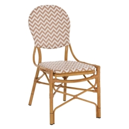 Καρέκλα Bamboo Look HM5927.03 46x56x95cm Natural-White-Beige