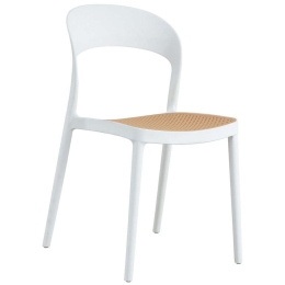 Καρέκλα Πολυπροπυλένιου HM5936.01 41x53x81cm Beige-White