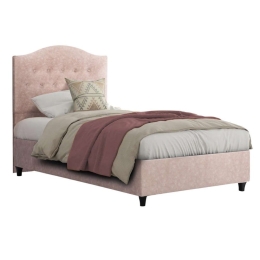 Κρεβάτι Malena HM651.22 Για Στρώμα 90x200cm Βελούδινο Beige Μονό Βελούδο