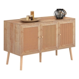 Μπουφές Colm HM9220.11 Συνθετικό Rattan Στις Πόρτες 120x39x70cm Natural-Beige Μελαμίνη