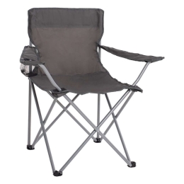 Πολυθρόνα Fisherman HM5096.01 Πτυσσόμενη Camping Με Θέση Για Ποτήρι 77x48x81cm Grey