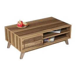 Τραπέζι Σαλονιού HM9497.01 105x60x38,2cm Walnut Μελαμίνη