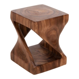 Σκαμπό Gebo HM9754 35x35x46,5cm Τετράγωνο Από Μασίφ Suar Ξύλο Natural Ξύλο