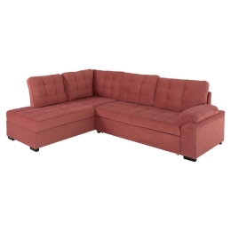 Καναπές-Κρεβάτι Jade HM3144.03L Αριστερή Γωνία 250x180x88cm Βελούδο Rotten Apple Βελούδο