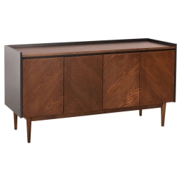 Μπουφές Been HM9740 170x43x83cm Mdf Dark Grey-Walnut Mdf