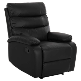 Πολυθρόνα Relax Yasumu HM9783.11 80x93x100cm Τεχνόδερμα Black Τεχνόδερμα