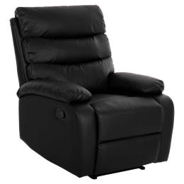 Πολυθρόνα Μασάζ Yasumu HM9784.11 80x93x100cm Τεχνόδερμα Black Τεχνόδερμα