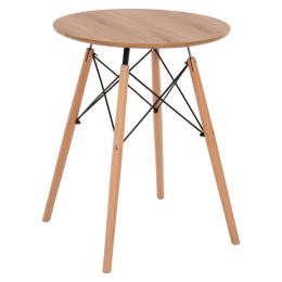 Τραπέζι Στρογγυλό Minimal HM0060.04 Φ60x76cm Natural