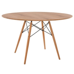 Τραπέζι Minimal Στρογγυλό HM8454.04 Φ120x75cm Natural