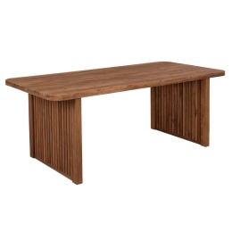 Τραπέζι Τραπεζαρίας Bontang HM9641 200x90x76cm Από Ανακυκλωμένο Ρουστίκ Teak-Natural Ξύλο