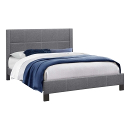 Κρεβάτι Trillop HM667.01 Για Στρώμα 120x200cm Ύφασμα Light Grey Ημίδιπλο