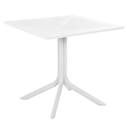 Τραπέζι Τετράγωνο HM5930.11 80x80x75cm White