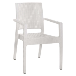 Πολυθρόνα Kaganu HM5134.02 Βαρέως Τύπου 58x55x88cm White