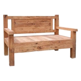 Παγκάκι Τριθέσιο HM9454.01 160x80x100cm Ξύλινο Natural Τριθέσιος