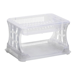 Inart Πιατοθηκη Pl Λευκη 47X30X27