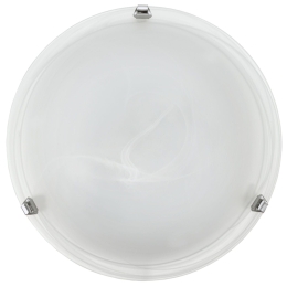 Φωτιστικό Οροφής Salome 7184 White-Silver Eglo Μέταλλο,Γυαλί