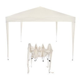 ΚΙΟΣΚΙ ME ΥΦΑΣΜΑ AMARIS 160gr ΕΚΡΟΥ ΠΤΥΣΣΟΜΕΝΟ POP UP ΤΥΠΟΥ ΦΥΣΑΡΜΟΝΙΚΑ 3x3x2,5Υ m. HM5151.11
