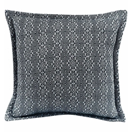 Μαξιλαροθήκη Διακοσμητική Faith Navy Blue Madi 45X45 100% Βαμβάκι