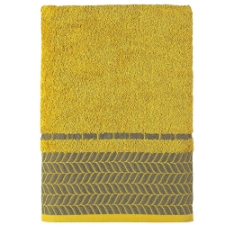 Πετσέτα Frond Yellow Madi Χεριών 30x50cm 100% Βαμβάκι