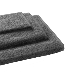 Πετσέτα Herb Anthracite Madi Προσώπου 50x90cm 100% Βαμβάκι