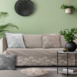Ριχτάρι Blomster Brown Madi Διθέσιο 170x250cm 100% Βαμβάκι