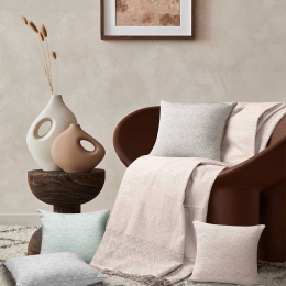 Ριχτάρι Rombo Beige Madi Τετραθέσιο 170x340cm 100% Βαμβάκι